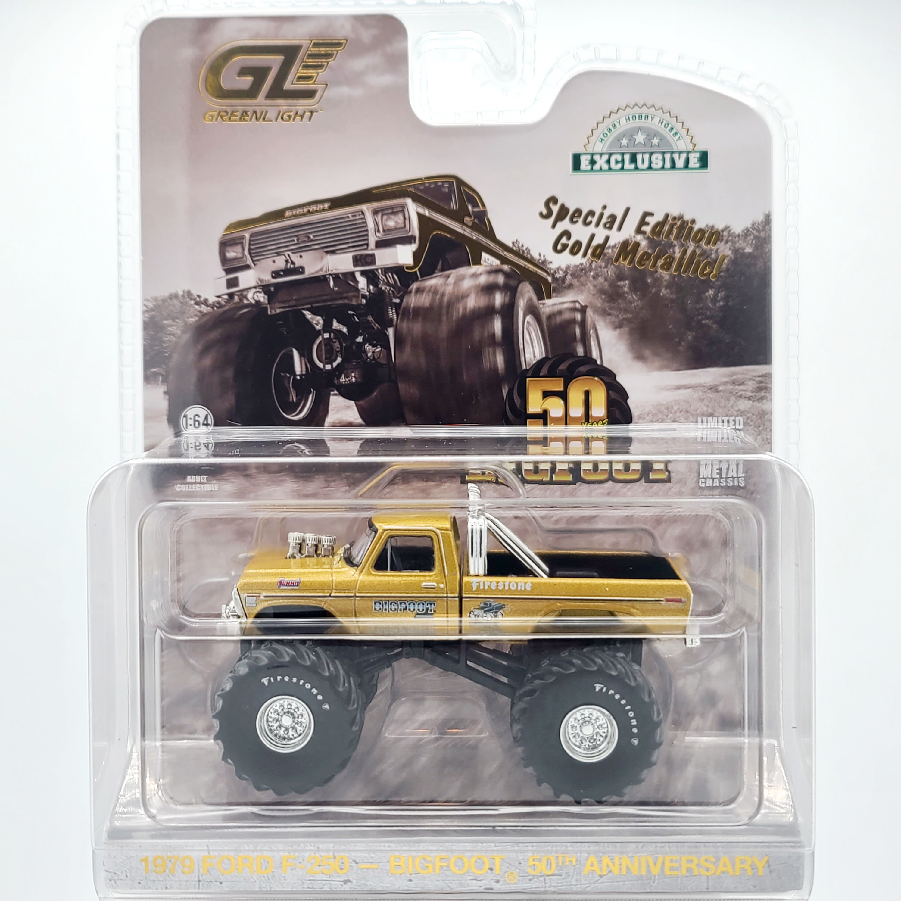 GreenLight '79 Ford F-250 "Bigfoot #1" Monster Truck - 1:64, 50th Anniversary (2025 Hobby Exclusive)
